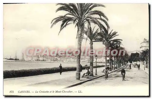 Cartes postales Cannes La Croisette et le Mont Chevalier