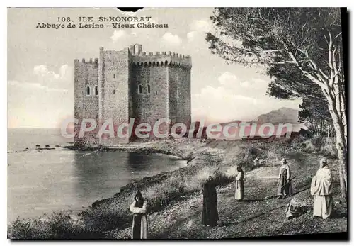 Cartes postales Ile St Honorat Abbaye de Levins Vieux Chateau