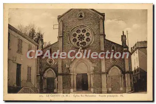 Cartes postales Le Cannet Eglise Ste Philomene Facade principale