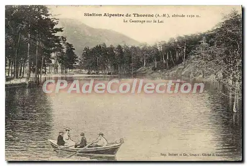 Cartes postales Station Alpestre de Thorenc La Canotage sur le lac