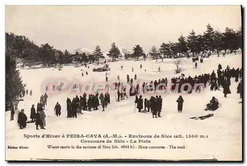 Cartes postales Sports d'Hiver a Peira Cava Environs de Nice