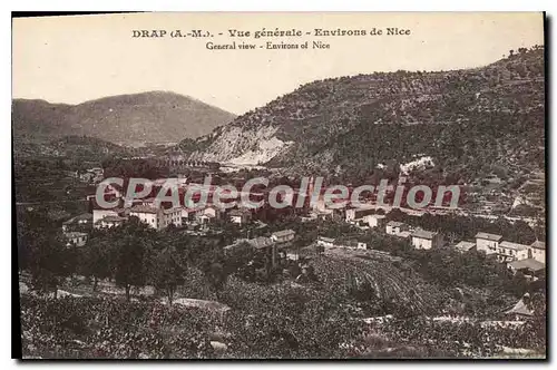 Cartes postales Drap Vue generale Environs de Nice