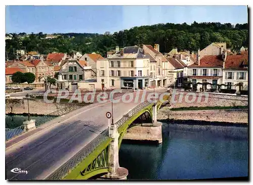 Moderne Karte La Ferte sous Jouarre Le pont sur la Marne