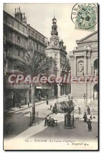 Cartes postales Toulon La Caisse d'epargne