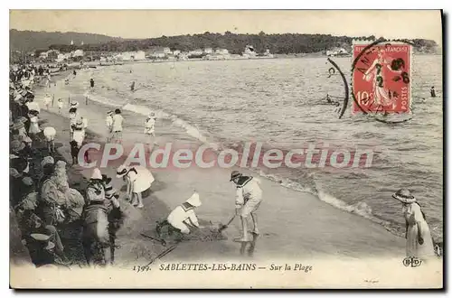 Ansichtskarte AK Sablettes les Bains sur la plage