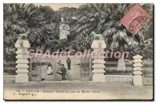 Cartes postales Toulon Tamaris Entree du parc de Michel Pacha