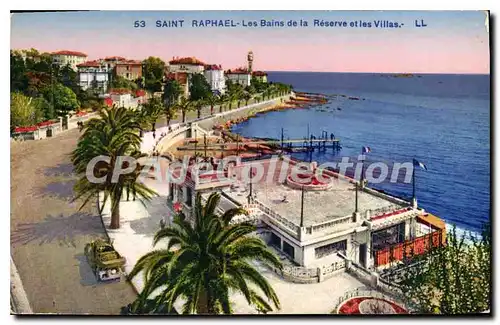 Cartes postales Saint Raphael Les Bains de la Reserve et les Villas