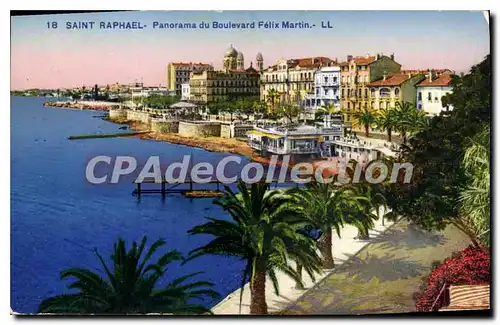 Cartes postales Saint Raphael Panorama du Boulevard Felix Martin