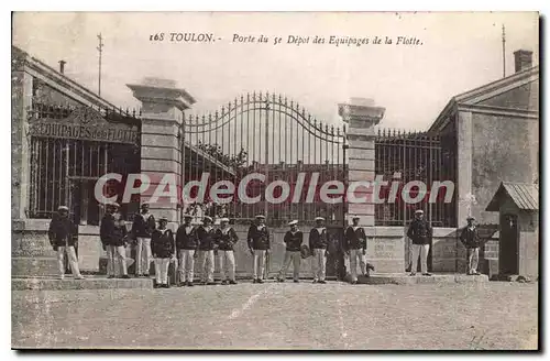 Ansichtskarte AK Toulon Porte du cinquieme Depot des Equipages de la flotte