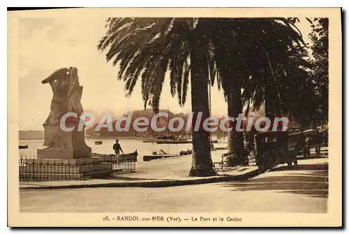 Cartes postales Bandol sur Mer Le port et le casino