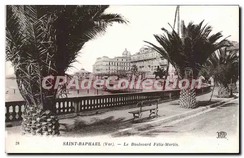 Cartes postales Saint Raphael Le Boulevard Felix Martin