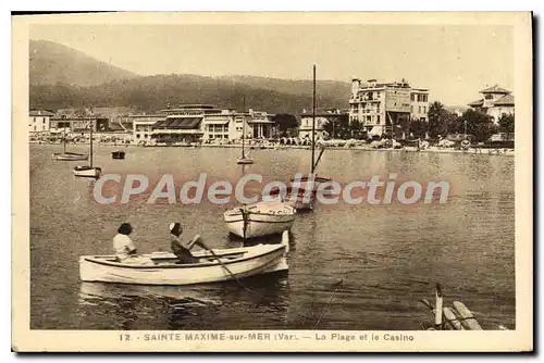 Cartes postales Sainte Maxime sur Mer La Plage et le Casino