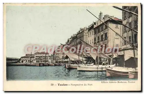 Cartes postales Toulon Perspective du Port