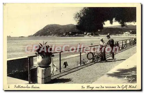 Cartes postales Sablettes les Bains La plage vue des terrasses du Golf Hotel