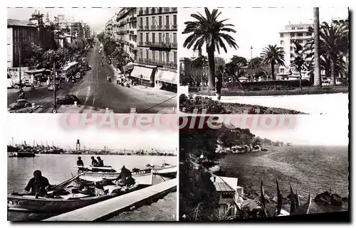 Cartes postales Toulon Place Noel Blanche Place de la Liberte Port de peche Les flots Bleus