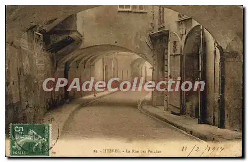 Cartes postales Hyeres La rue des Porches