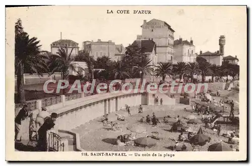 Cartes postales Saint Raphael Un coin de la plage