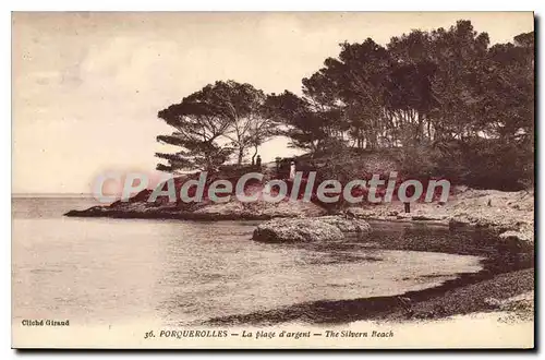 Ansichtskarte AK Porquerolles la plage d'argent