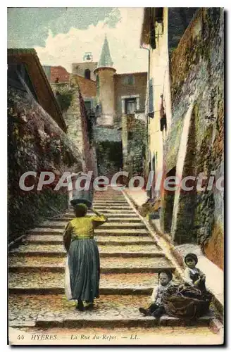 Cartes postales Hyeres La Rue du Repos