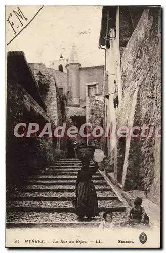 Cartes postales Hyeres La Rue du Repos