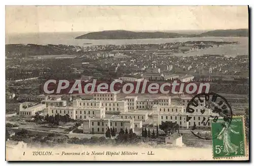 Cartes postales Toulon Panorama et le Nouvel hopital Militaire