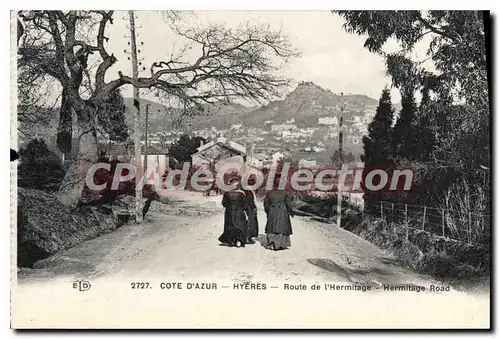 Cartes postales Cote d'Azur Hyeres Route de l'Hermitage