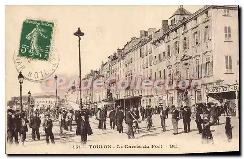 Cartes postales Toulon le Carree du port