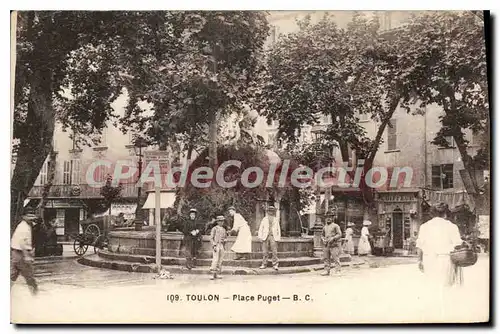 Cartes postales Toulon Place Puget