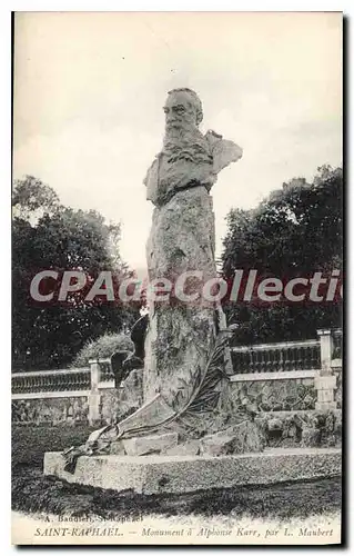 Cartes postales Saint raphael Monument a Alphonse Karr Par L Maubert