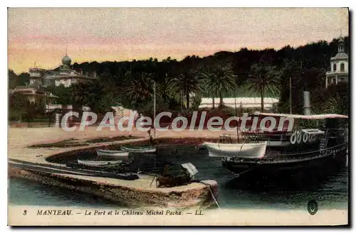 Cartes postales Manteau Le Port et le Chateau Michel Pacha