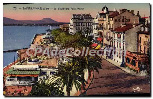 Cartes postales Saint Raphael Var Le Boulevard Felix Martin