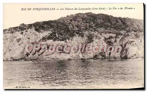 Cartes postales Ile de Porquerolles Les Falaises du Langoustier rive Nord Le Pin des Pirates