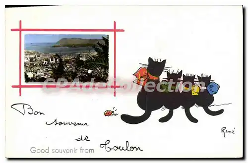 Cartes postales Bon Souvenir de Toulon