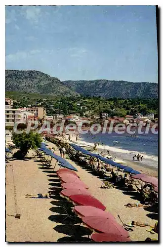 Cartes postales La Cote des Maures Le Lavandou Var La Plage et l'Hotel Residence Beach