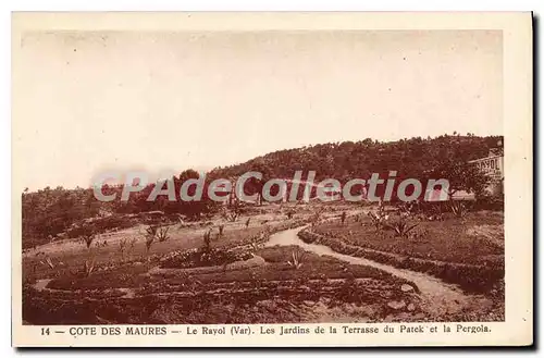 Ansichtskarte AK Cote des Maures Le Rayol Var Les Jardins de la Terrasse du Patek et la Pergola