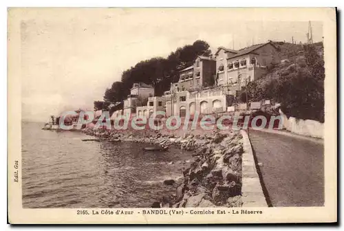 Cartes postales La Cote d'Azur Bandol Var Corniche Est La Reserve