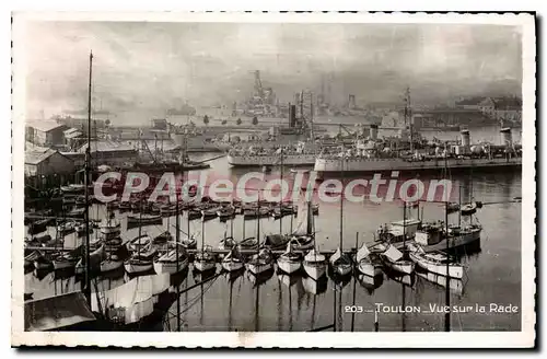 Cartes postales Toulon Vue sur la Rade