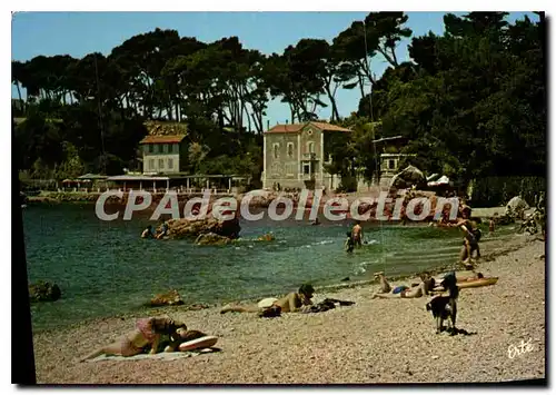 Moderne Karte Cote d'Azur Au Cap Brun Environs de Toulon l'Anse Mogaud