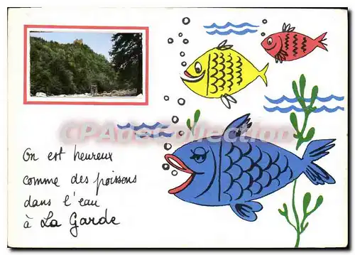 Cartes postales moderne Comme les poissons Dans l'Eau a La Garde