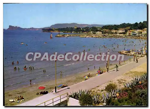 Cartes postales moderne Lumiere et beaute de la Cote d'Azur Saint Cyr Les Lecques La plage le port Perspective sur la C