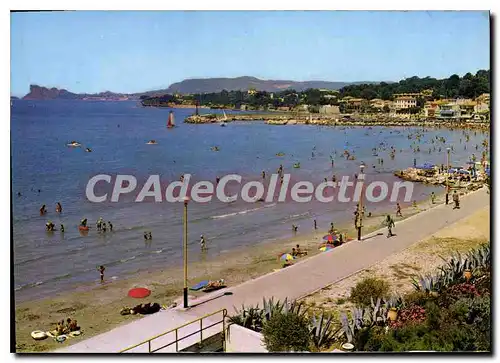 Moderne Karte Lumiere et beaute de la Cote d'Azur Saint Cyr Les Lecques La plage le port Perspective sur la C