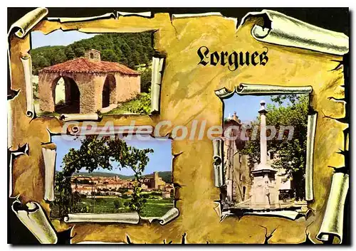 Cartes postales moderne Lorgues Var Chapelle St Honorat Vue generale Fontaine de la Noix Roi de naples et Comie de Prov