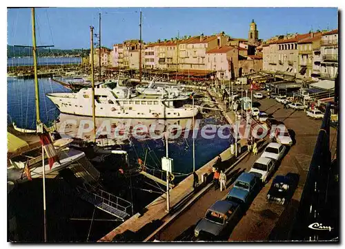 Cartes postales moderne St Tropez Var Le vieuz port et les quais