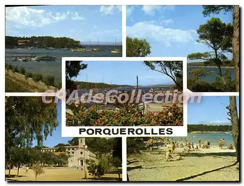 Moderne Karte Lumiere et reaute de la Cote d'Azur Porquerolles