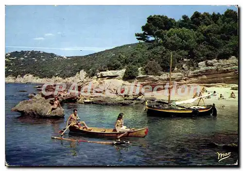 Cartes postales moderne La Cote d'Azur Ile du Levant La Plage des Grottes