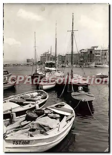 Moderne Karte Les Bords de la Riviera Saint Tropez Var Le Port