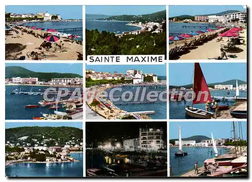 Moderne Karte Souvenir de Sainte Maxime Var