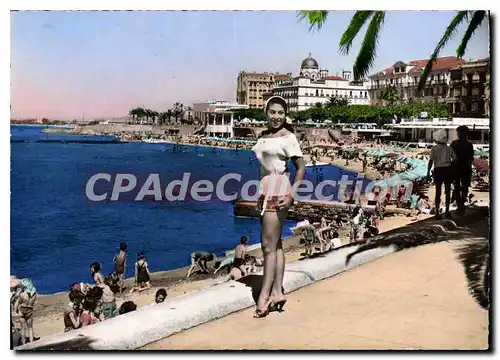 Moderne Karte La Cote d'Azur St Raphael La Plage