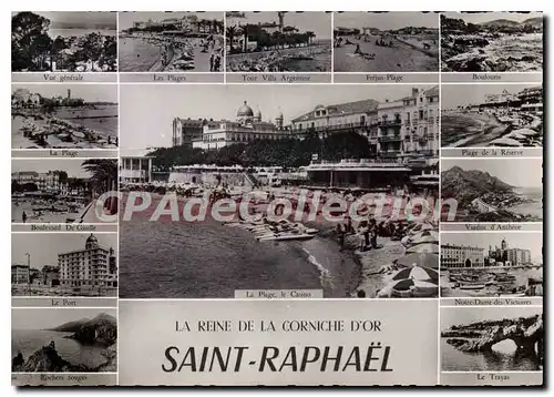 Cartes postales moderne Saint Raphael Var La Rene de la Cornuche d'Or La Plage Le Casino