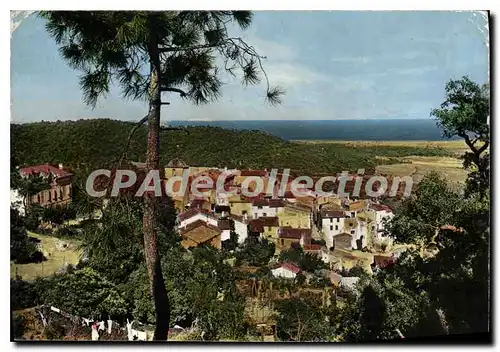 Moderne Karte La Cote d'Azur Ramatuelle Var Vue d'ensemble La plaine et la mer